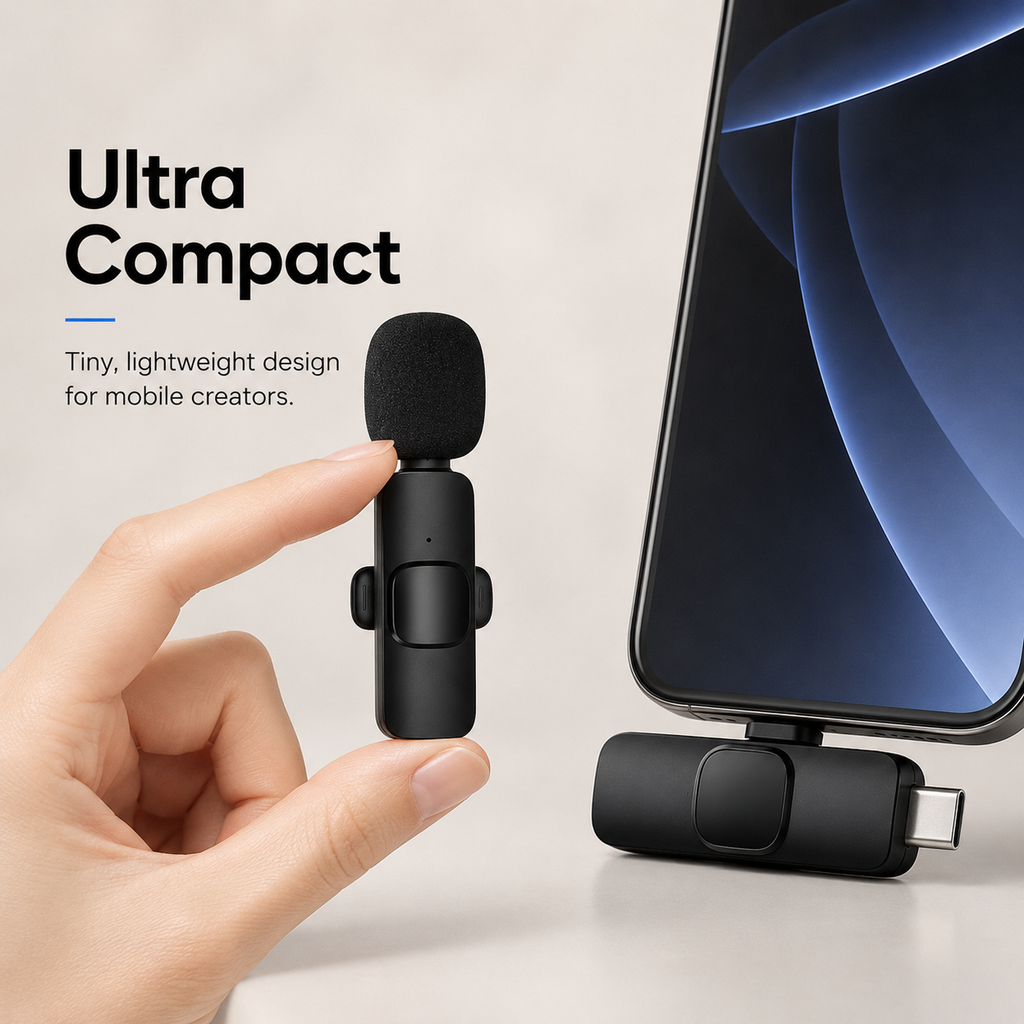 Wireless Lav Mic for flawless recording on Phone! Perfect for YouTube, live streams and interviews! 🎤✨