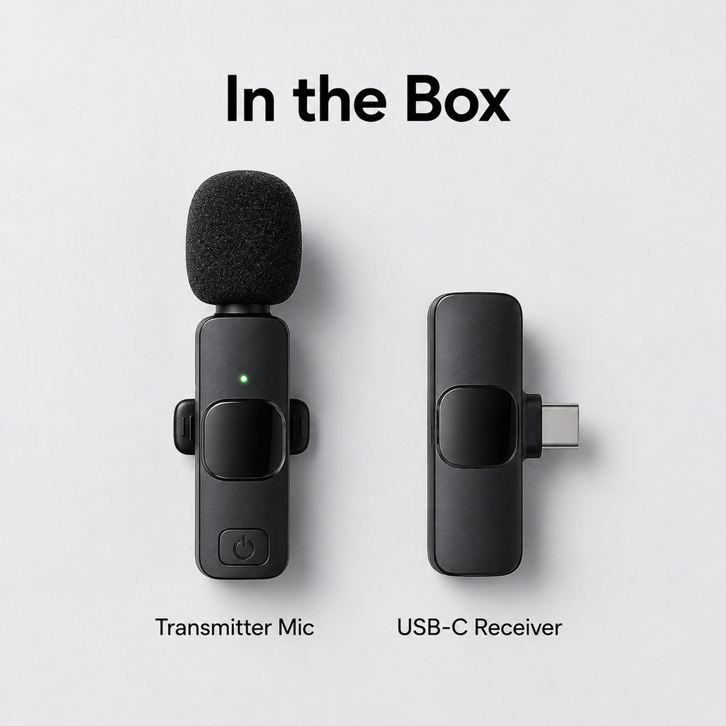 Wireless Lav Mic for flawless recording on Phone! Perfect for YouTube, live streams and interviews! 🎤✨
